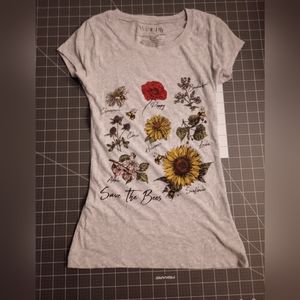 Cute t shirt with flower identification
